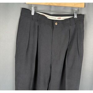 Tommy Bahama Relax Pants Mens 33x28‎ Khaki Tan Silk Pleated Front New